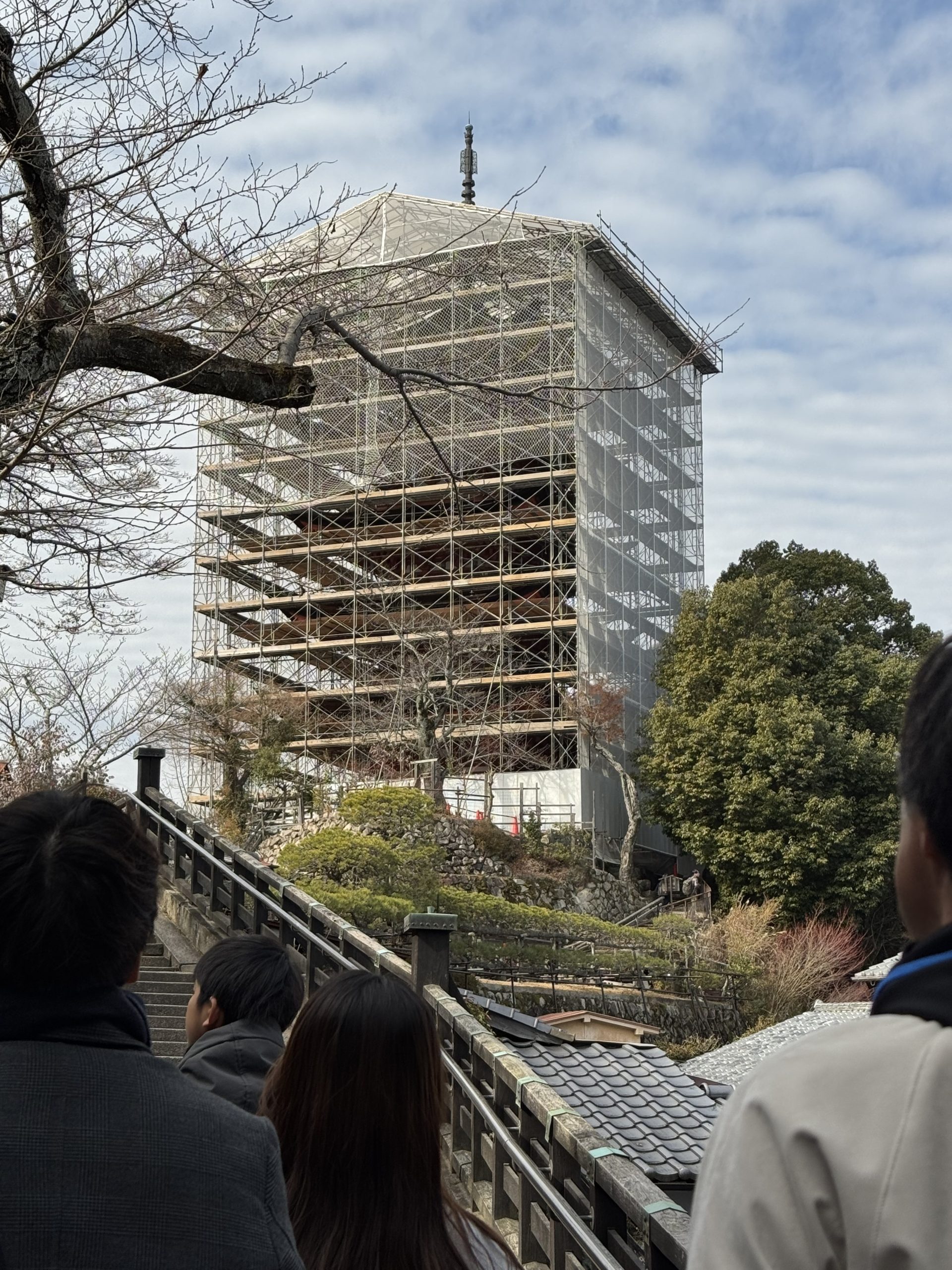 広島　厳島神社　五重塔改修工事