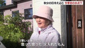 札幌市内でもダウンコート着用する姿？？