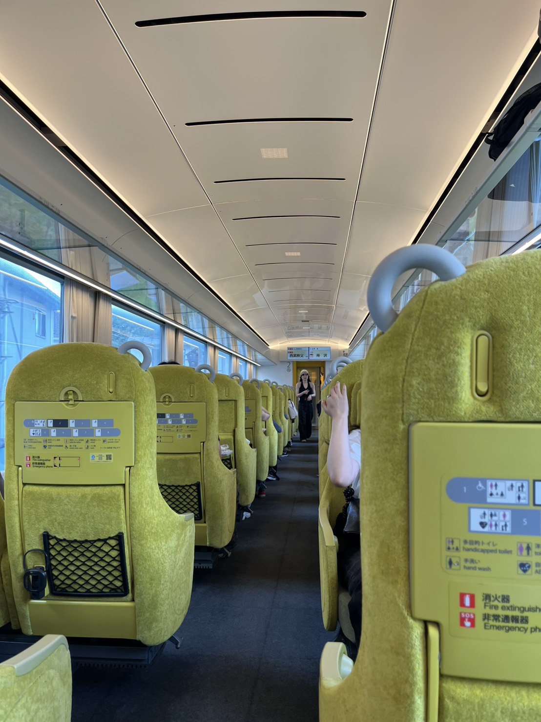 西武鉄道特急ラビューの車内と座席