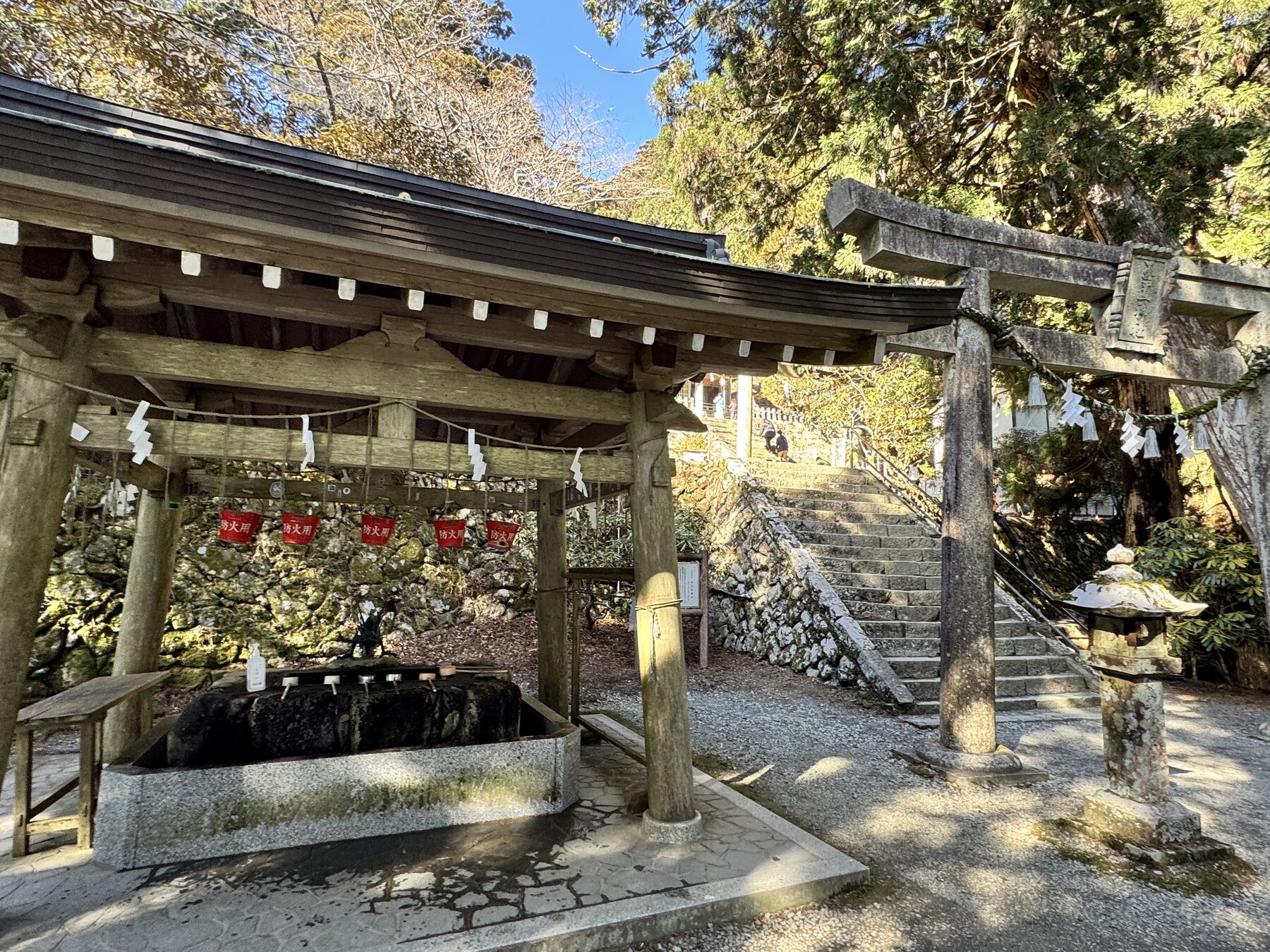 玉置神社の手水舎