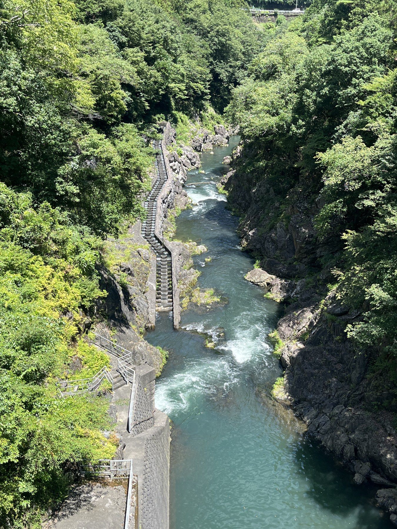 白丸魚道周辺の景色