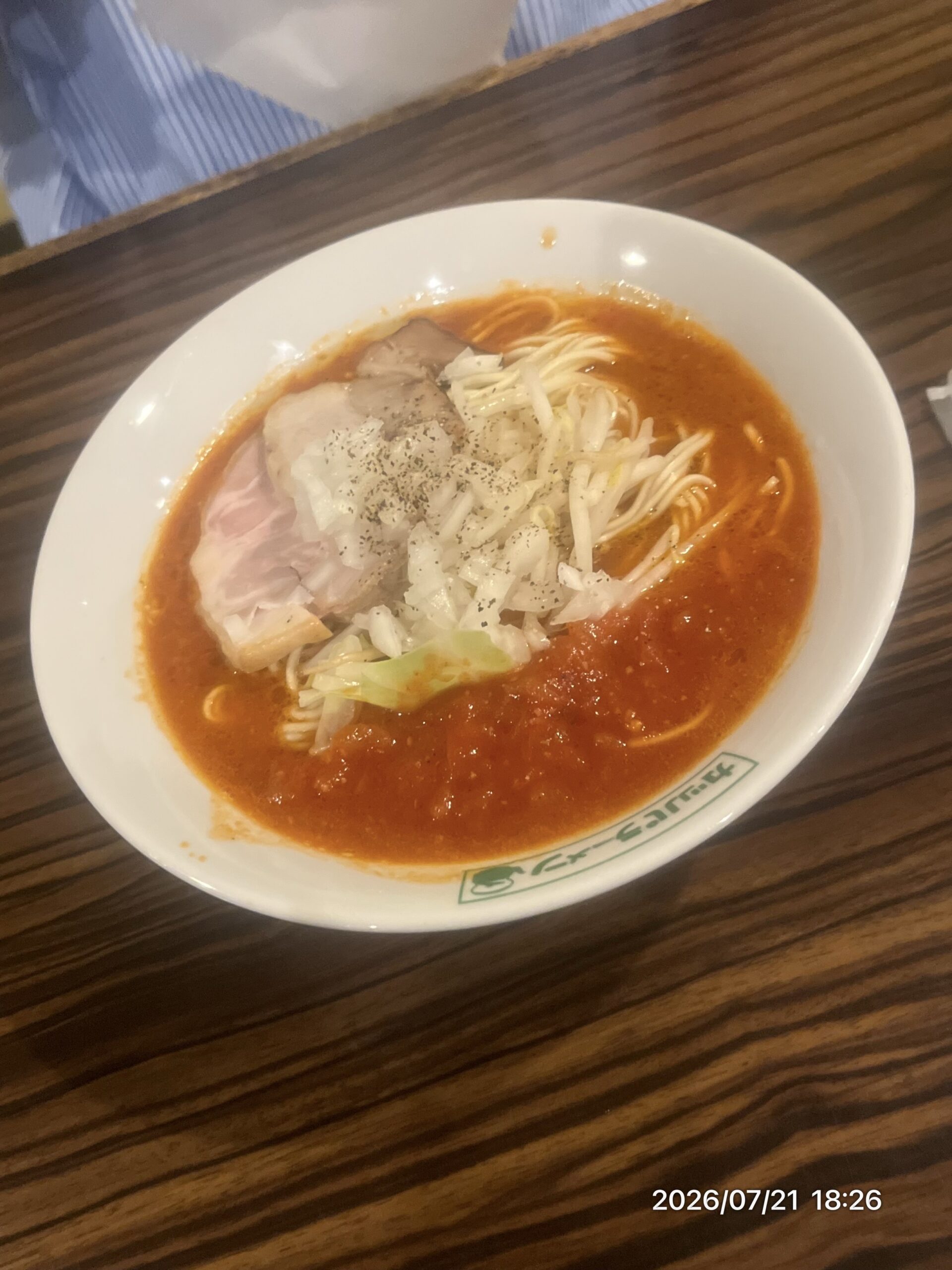 所沢・カッパハウスのとまとラーメン