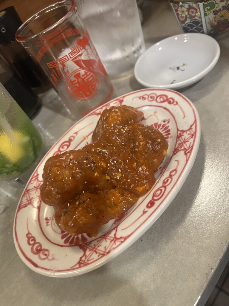 東長崎・こんぺい餃子のエビチリ餃子