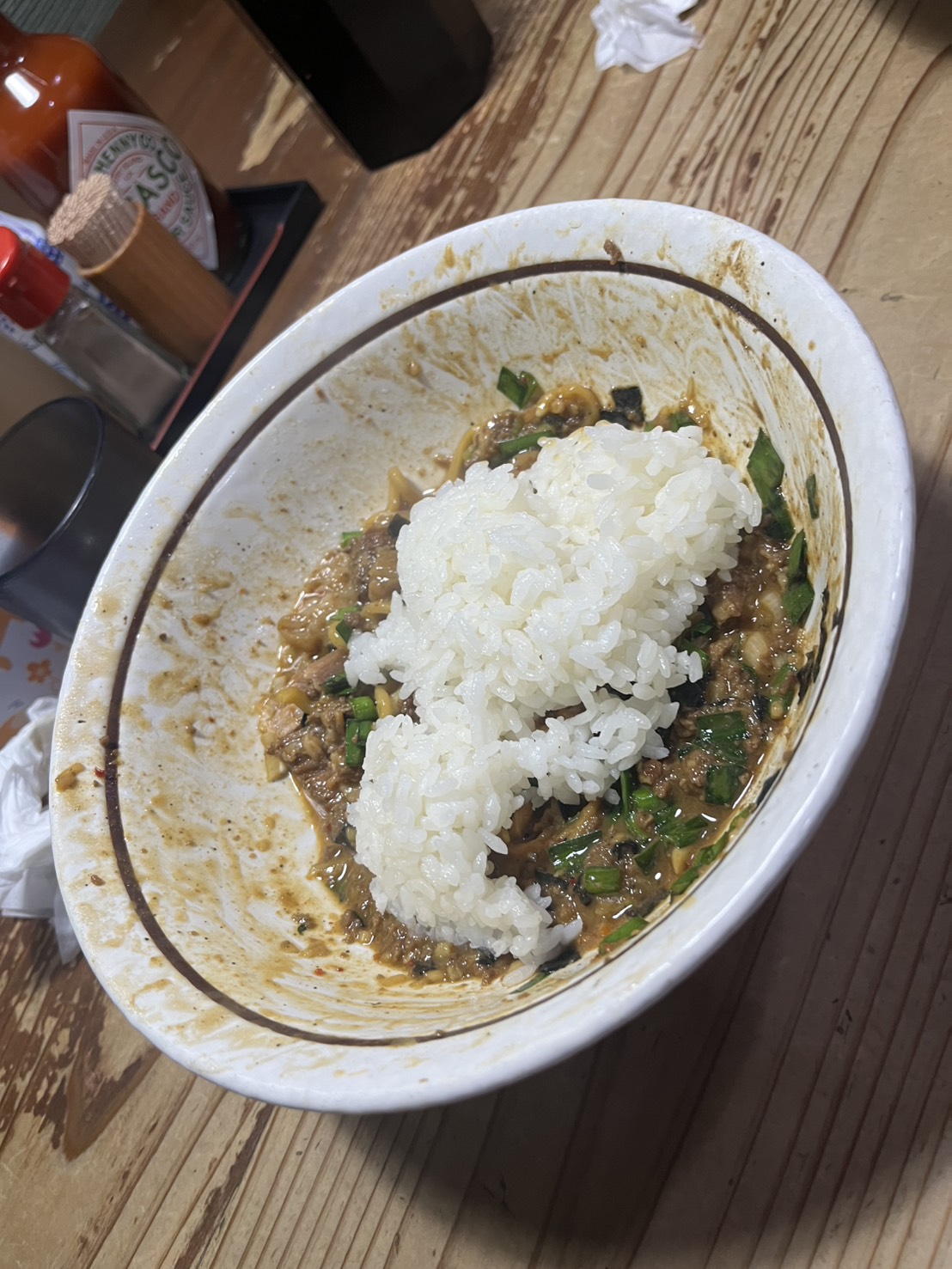 麺 酒 やまのの無料の追い飯