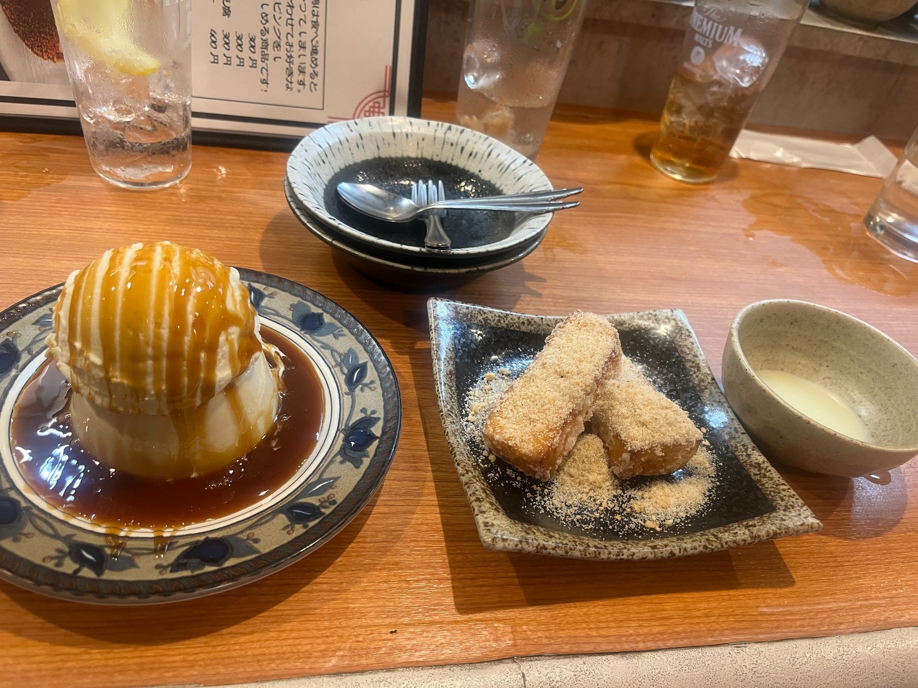 口水食堂で食べた食後のデザート