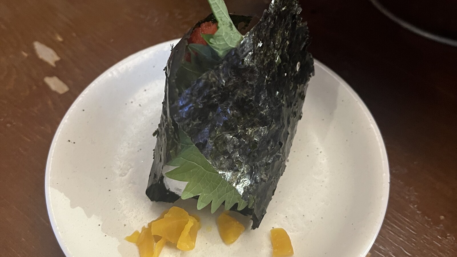 ひごの屋 青山本店の明太子おにぎり