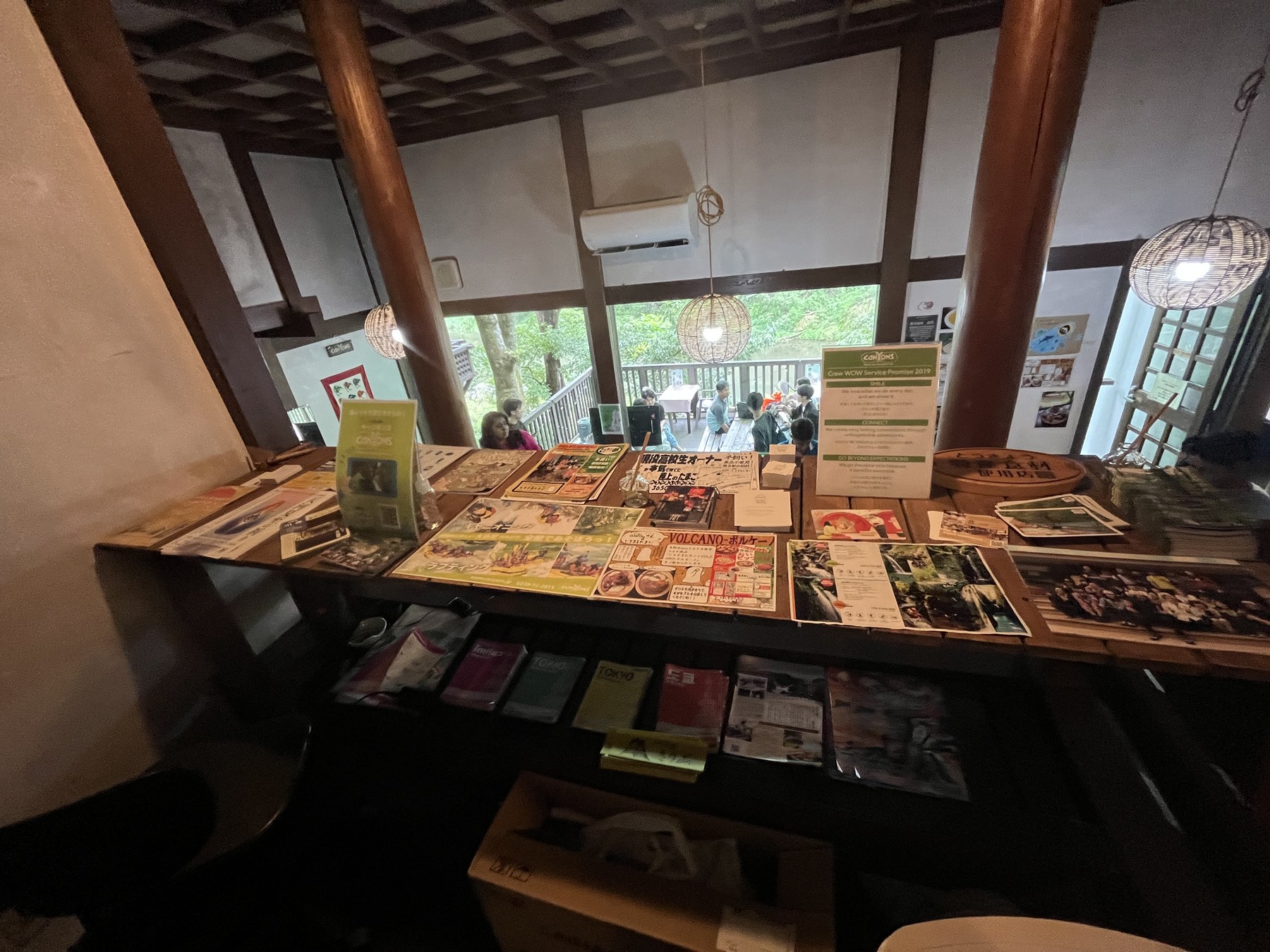 CANYONS奥多摩ベースの館内