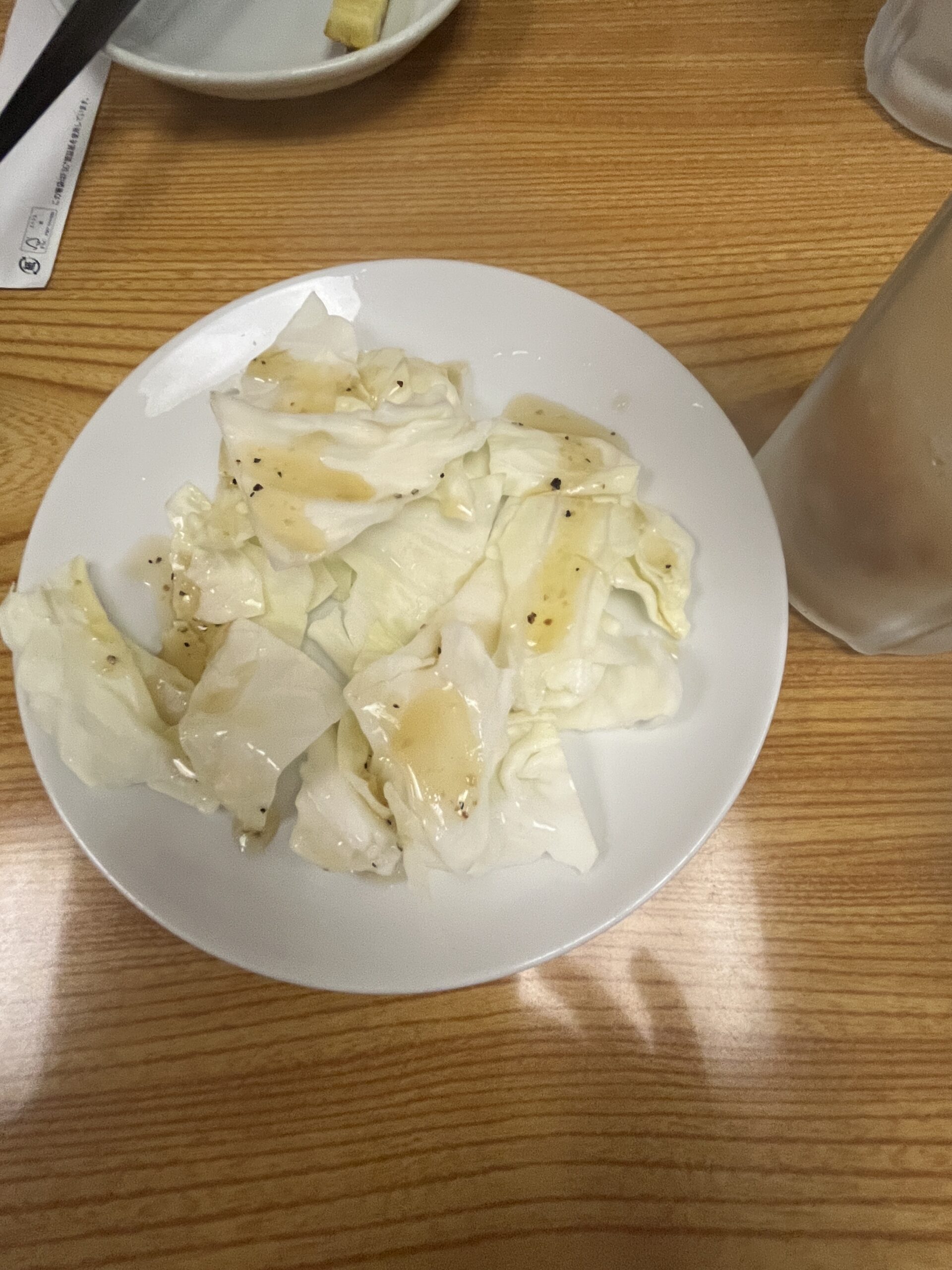 神田 鶴亀のお通しキャベツ