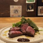 【東長崎】日本酒と自然派ワインに溺れる夜。「氵（サンズイ）」の創作つまみと黒毛和牛を堪能
