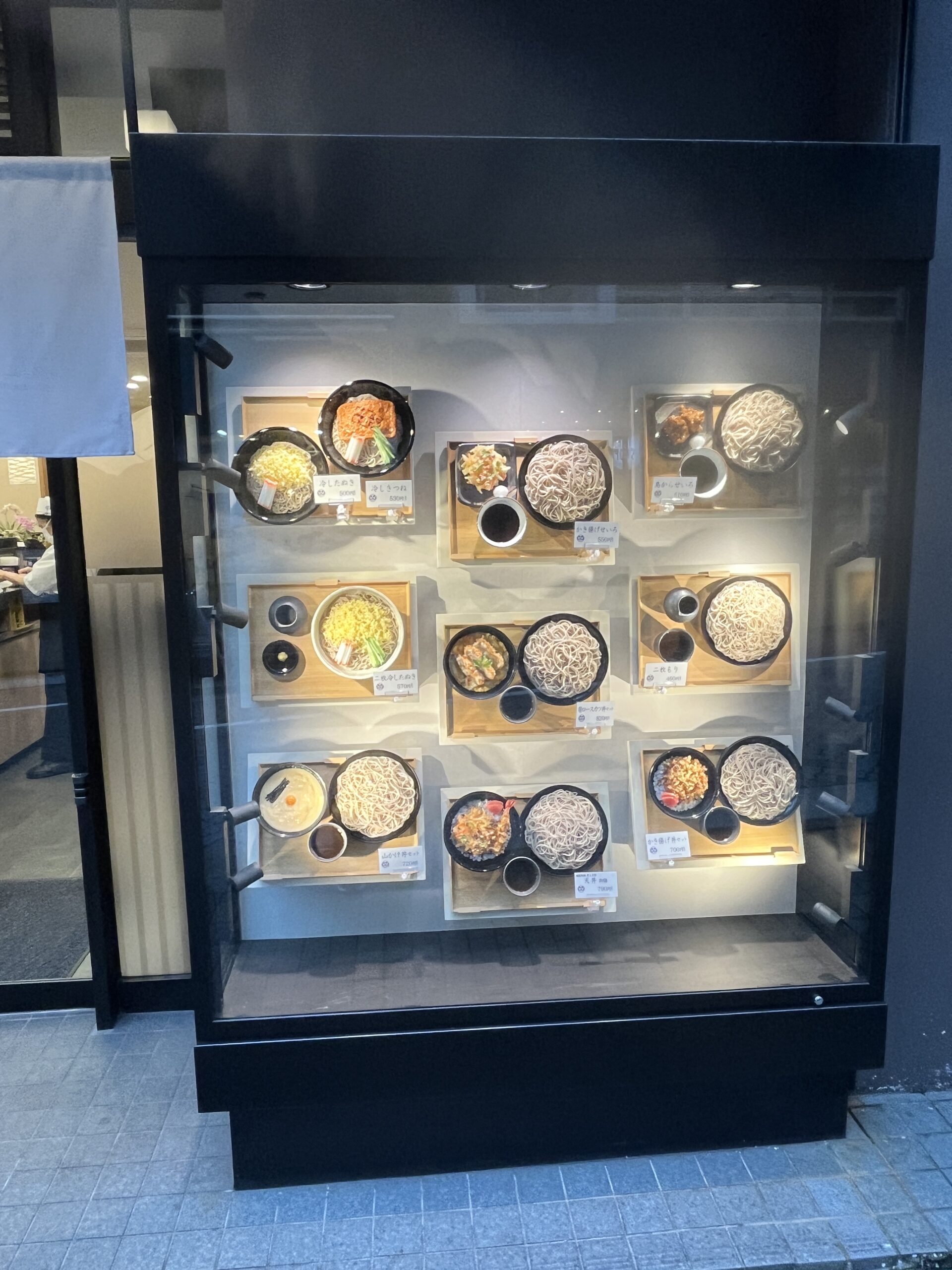 小諸そば 赤坂店の店頭メニュー