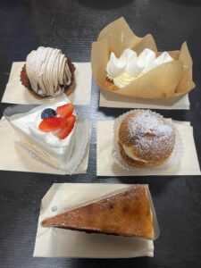 江古田 Columbusで購入したケーキ5種類