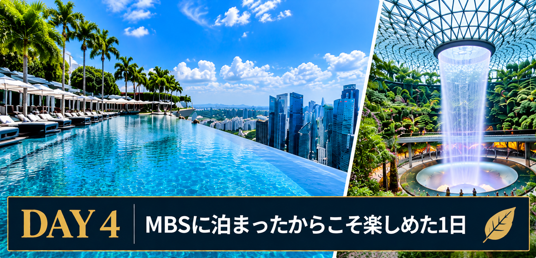 【シンガポール旅行4日目】昼のインフィニティプールを満喫!Cloud Forest・LAVOまで楽しむMBSの1日