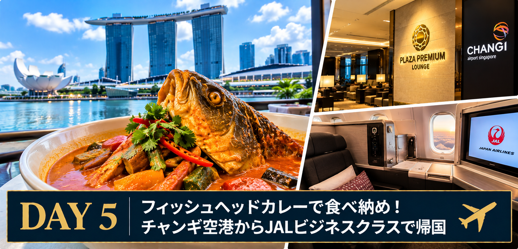 【シンガポール旅行5日目・最終日】観音堂からフィッシュヘッドカレー!チャンギ空港ラウンジとJALで帰国