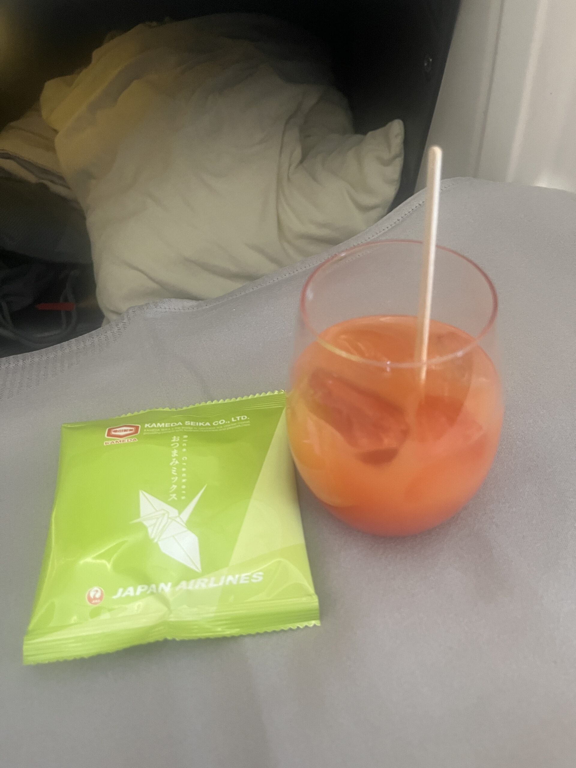 JALビジネスクラス機内ドリンク