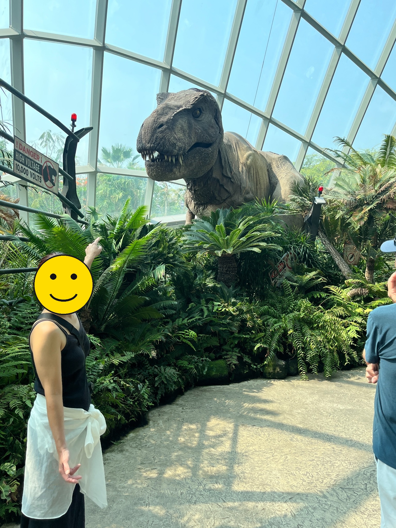 Jurassic Worldの恐竜展示