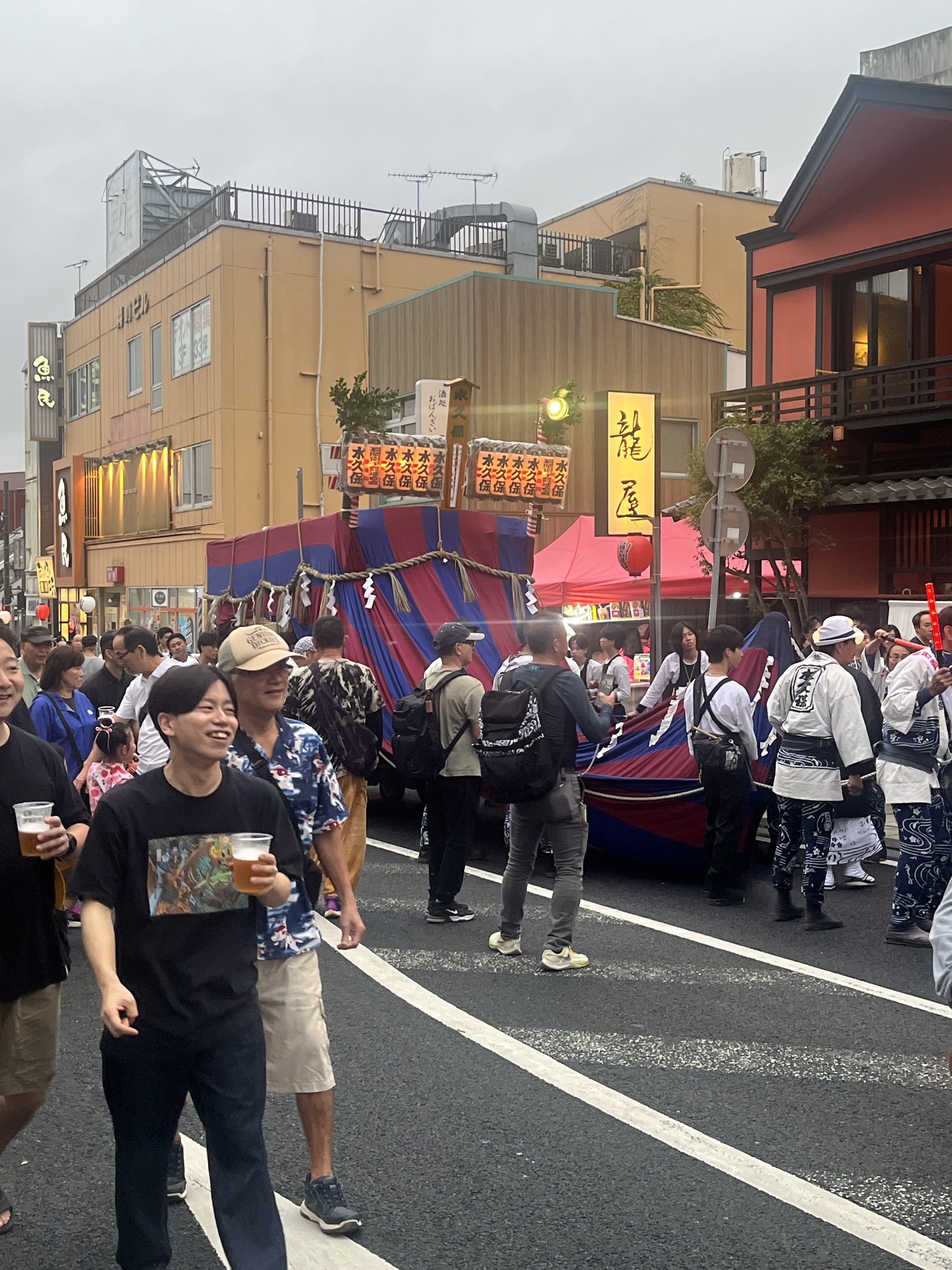石岡のおまつりで賑わう中心市街地
