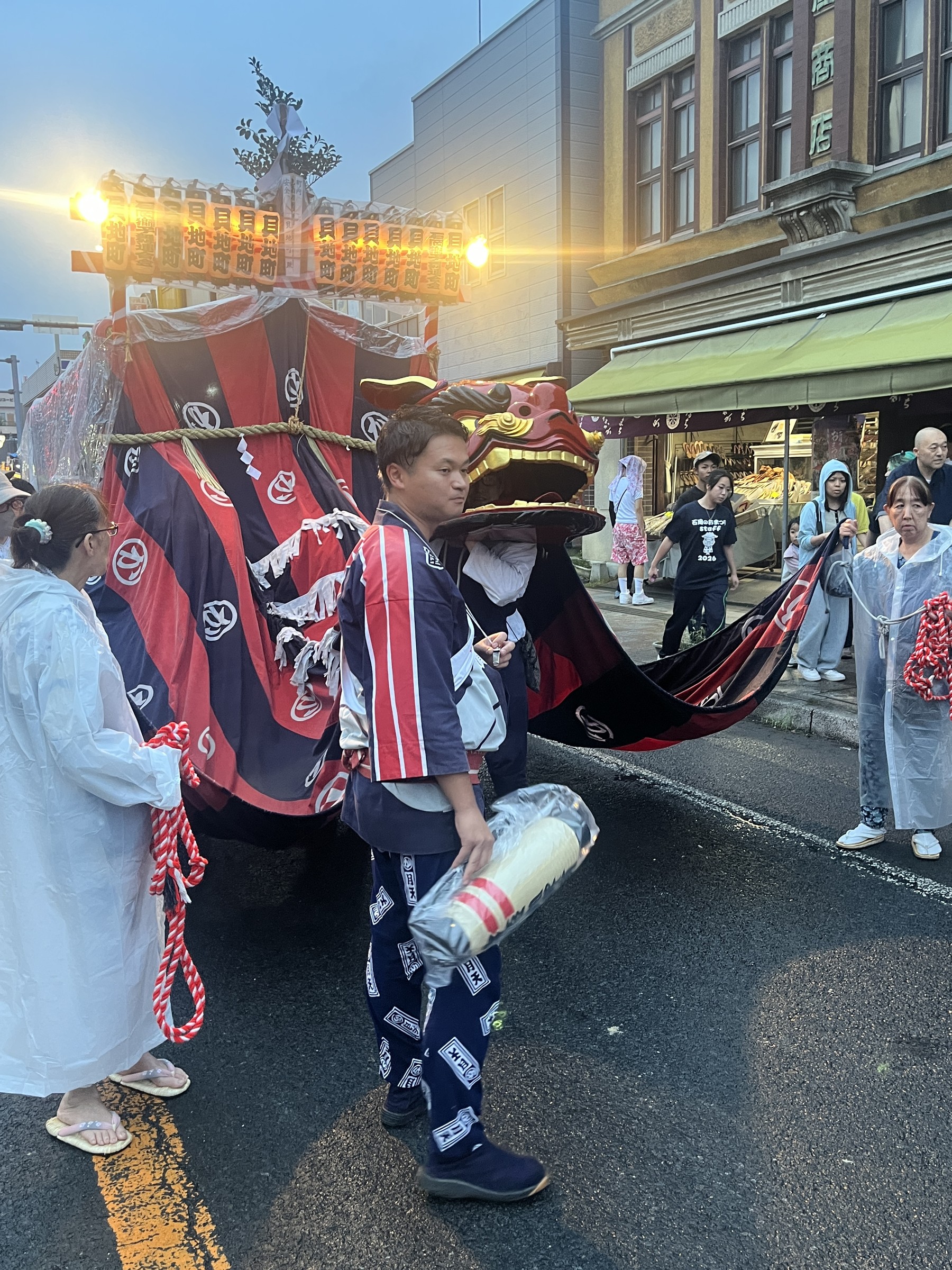 石岡のおまつりの幌獅子