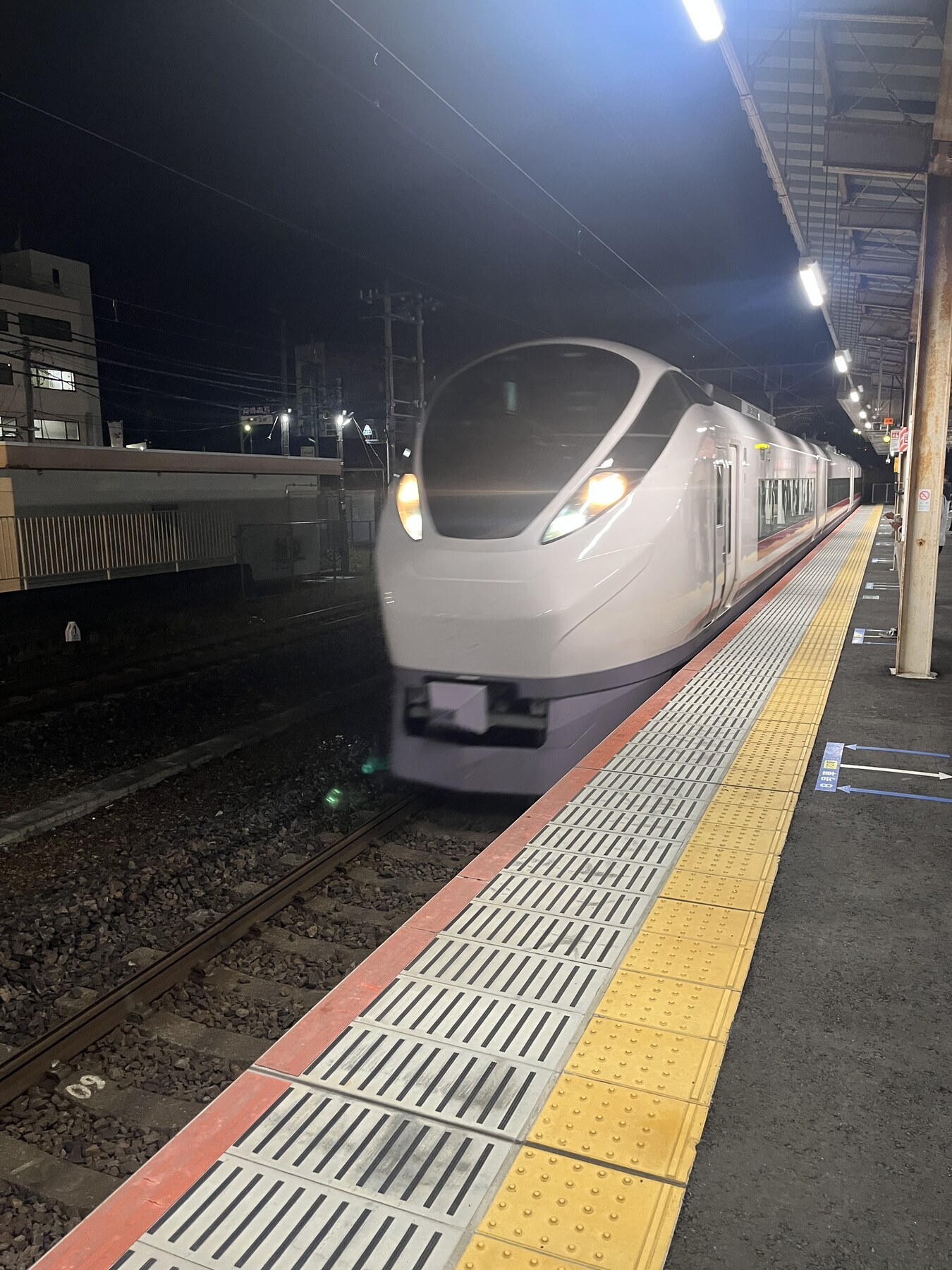 栗拾い体験を終えた帰りの列車