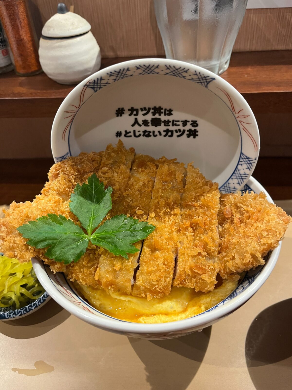 #とじないカツ丼の並を近くから見たところ
