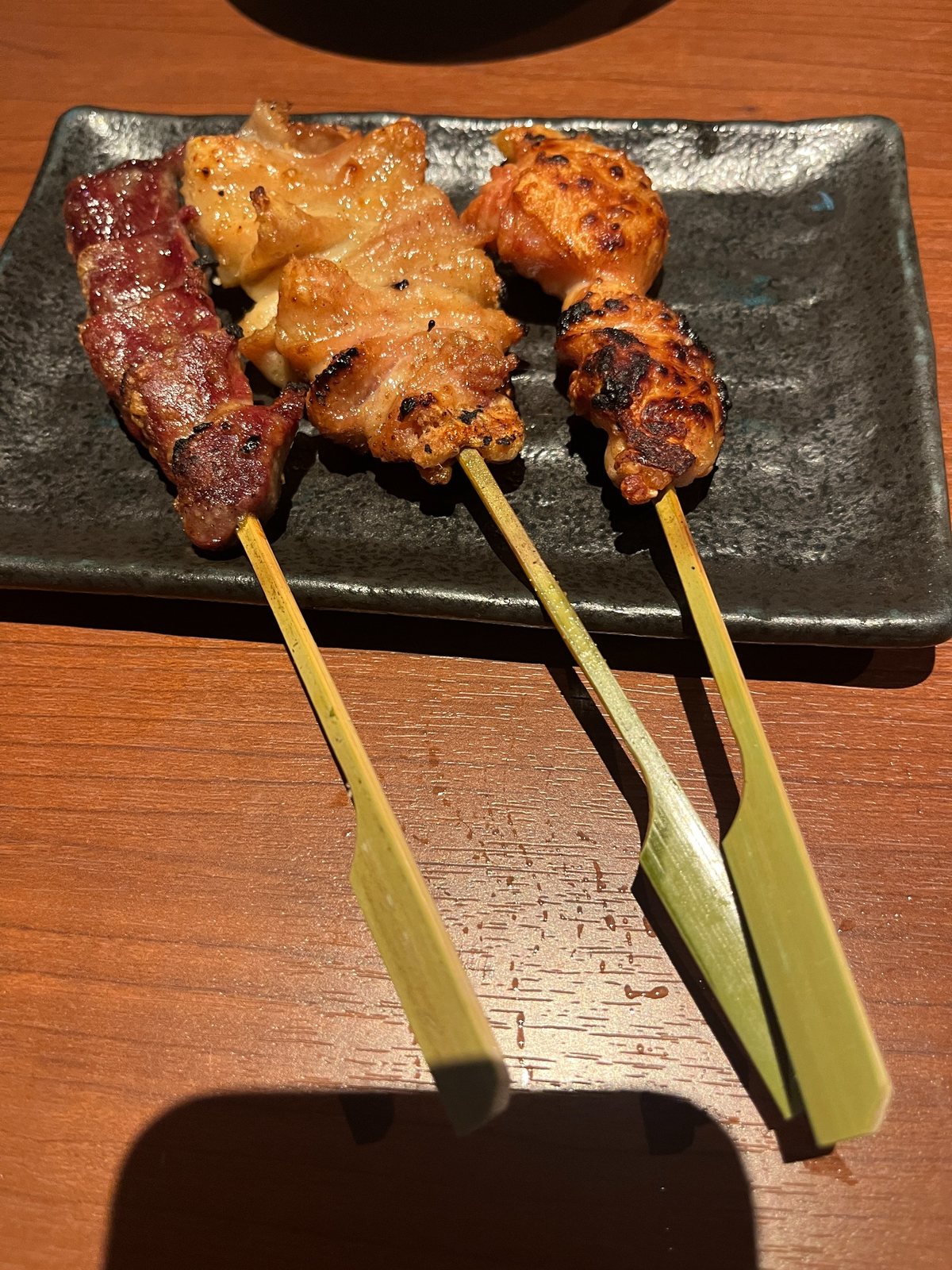 炭火焼鳥 勇 目白店の串焼き盛り合わせ